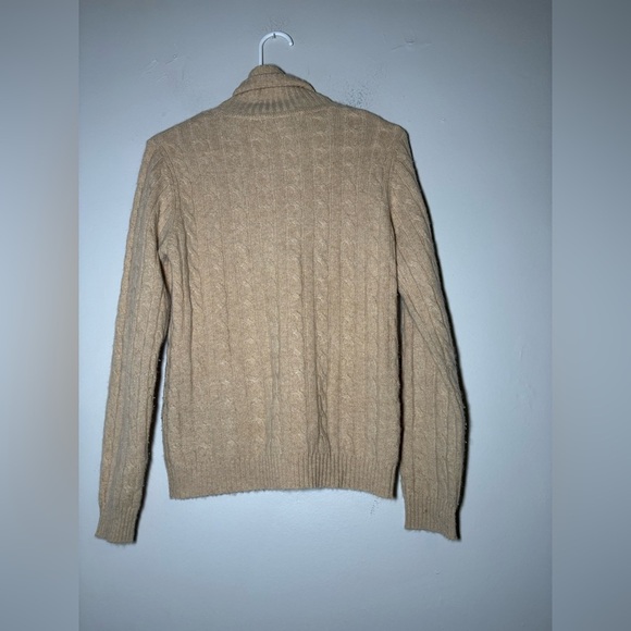 Sutton studio for Bloomingdale’s cashmere cable knit turtleneck sweater size S - Picture 3 of 5
